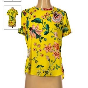 Beautiful Loft blouse, silky satin fabric. Like new, weared once.